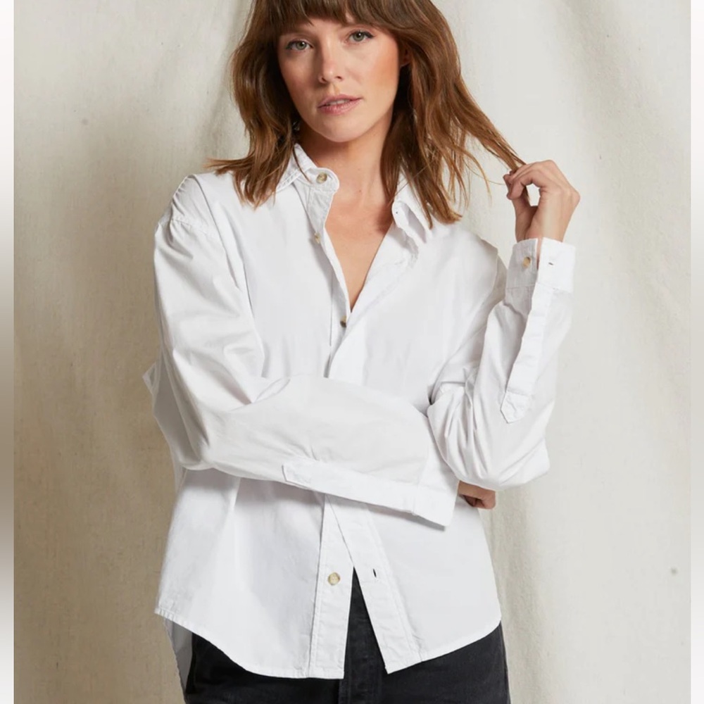 Perfect White Tee James white shirt.